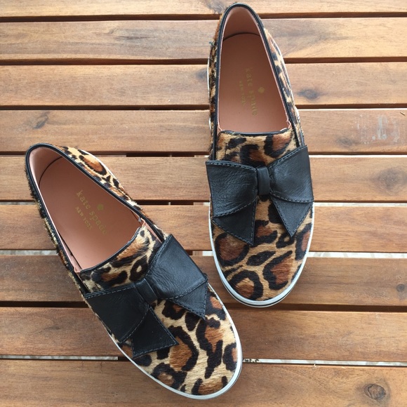 kate spade Shoes - New Kate Spade Delise Leopard Print Leather SlipOn